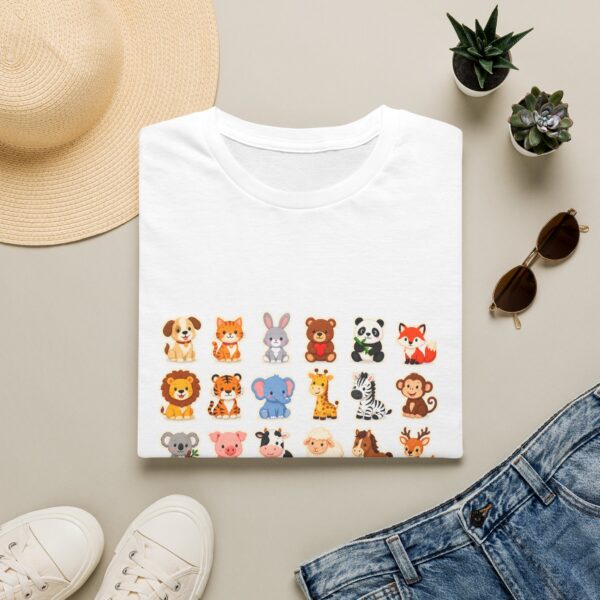 Kids animal icons graphic T-shirt